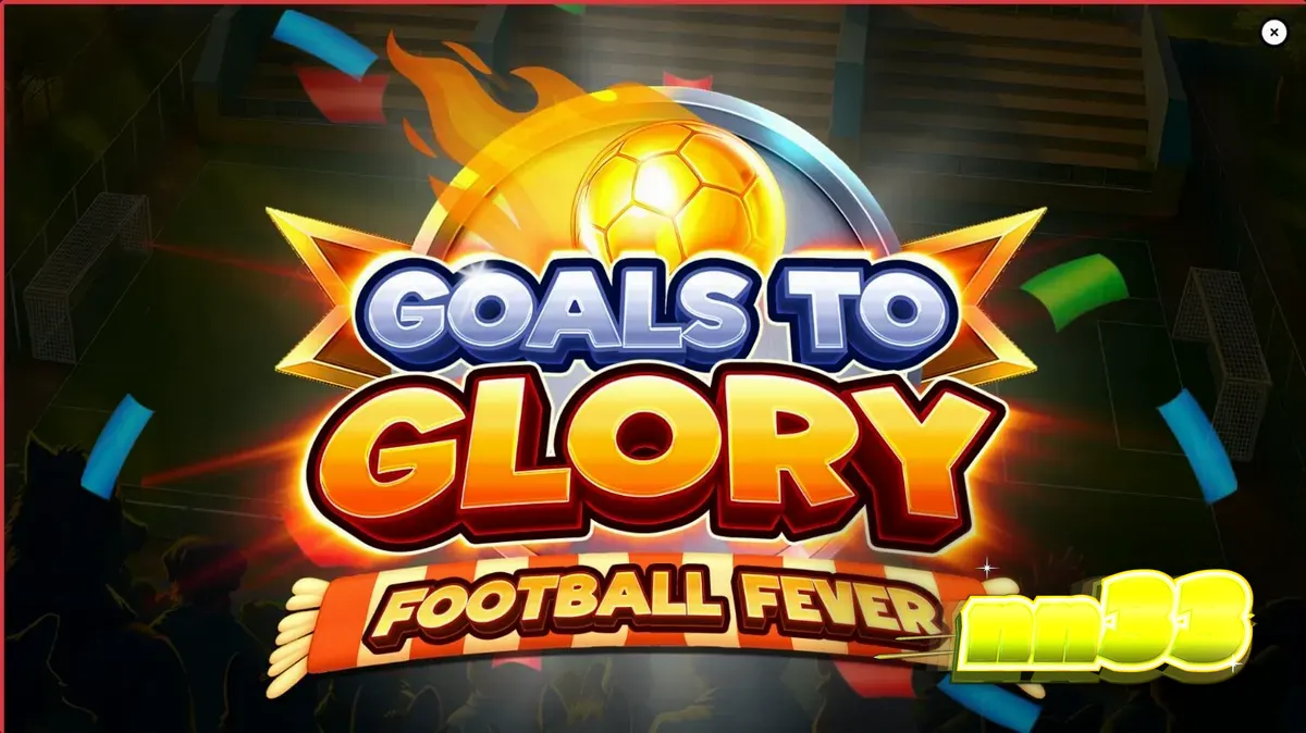 Makulay na disenyo ng Goals to Glory Football Fever slot na may mga hayop na naglalaro ng football